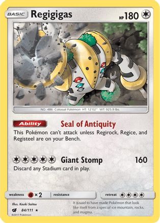 Regigigas 84/111 - [SM  Crimson Invasion] Holofoil