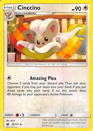 Cinccino 86/111 - [SM  Crimson Invasion]