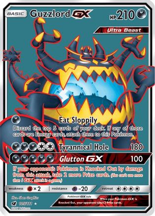 Guzzlord GX (Full Art) 105/111 - [SM  Crimson Invasion] Holofoil