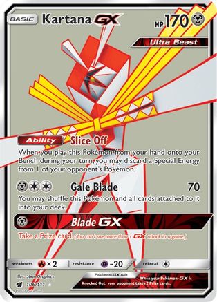 Kartana GX (Full Art) 106/111 - [SM  Crimson Invasion] Holofoil