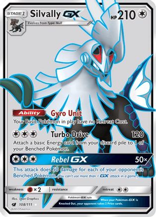 Silvally GX (Full Art) 108/111 - [SM  Crimson Invasion] Holofoil