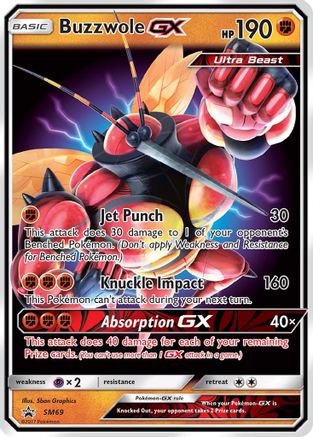 Buzzwole GX (SM69) [Soleil et Lune : Promos Black Star] 