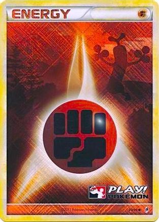 Fighting Energy - 93/95 (Play! Pokemon) 93 - [League & Championship Cards] Holofoil