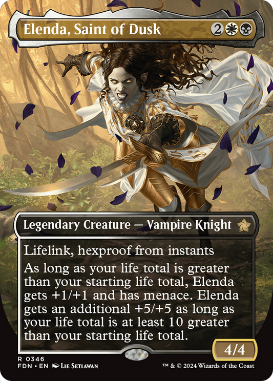 Elenda, Saint of Dusk (FDN-346) - [Foundations] (Borderless)