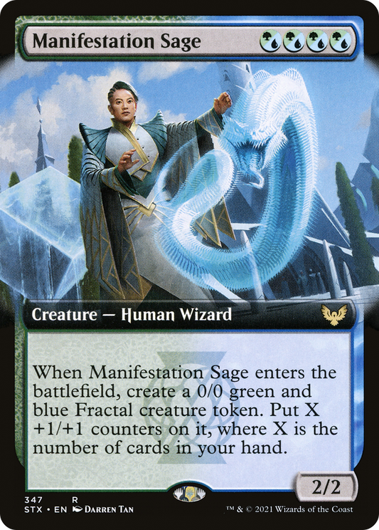 Manifestation Sage (STX-347) - [Strixhaven: School of Mages]: (Extended Art) Foil