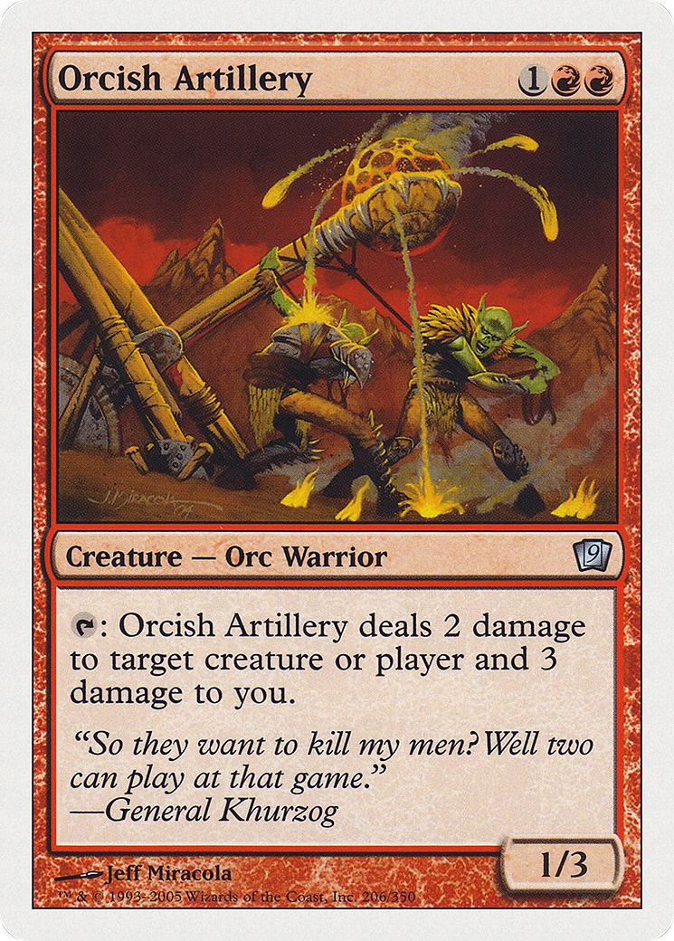 Orcish Artillery (9ED-206) - [Ninth Edition]