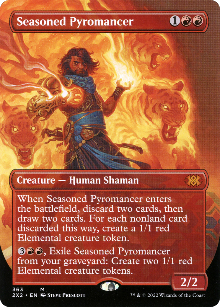 Seasoned Pyromancer (2X2-363) - [Double Masters 2022] (Borderless)