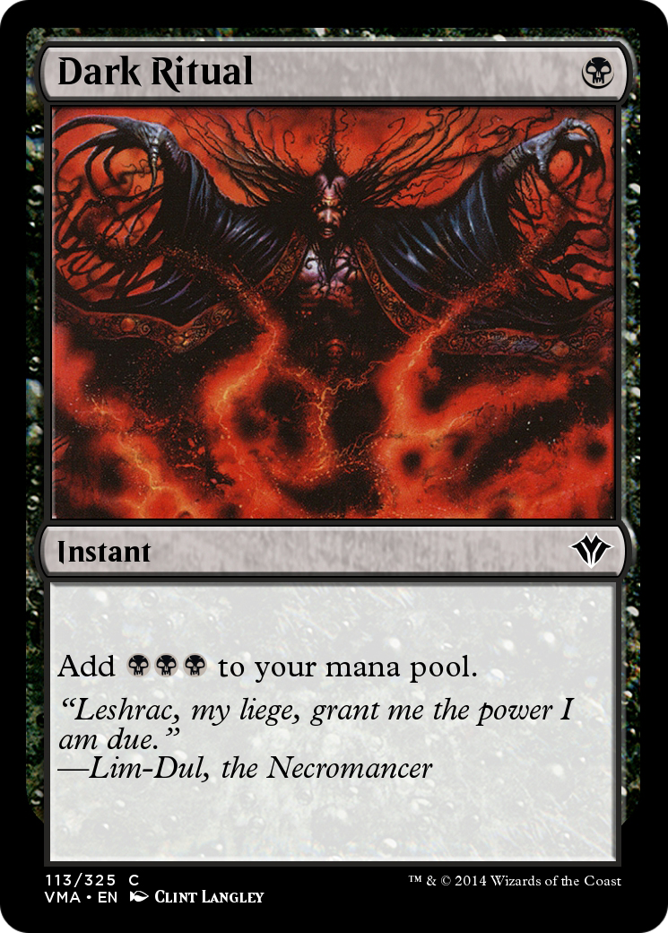 Dark Ritual (VMA-113) - [Vintage Masters] Foil