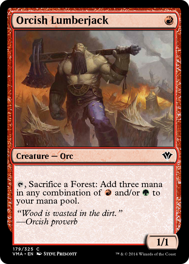 Orcish Lumberjack (VMA-179) - [Vintage Masters] Foil
