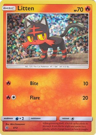 Litten - 3/12/12 - [McDonalds Promos 2017] Holofoil
