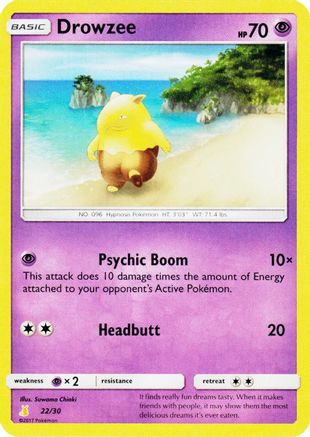 Drowzee (22/30) [Soleil et Lune : Kit d'entraînement - Alolan Raichu] 