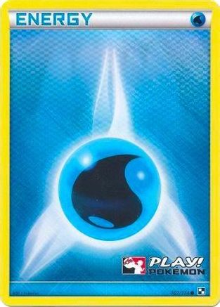 Énergie Eau (107/114) (Play Pokemon Promo) [Noir et Blanc : Ensemble de Base] 