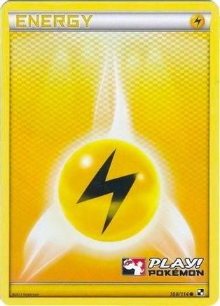 Lightning Energy (108/114) (Play Pokemon Promo) [Noir et Blanc : Ensemble de base] 