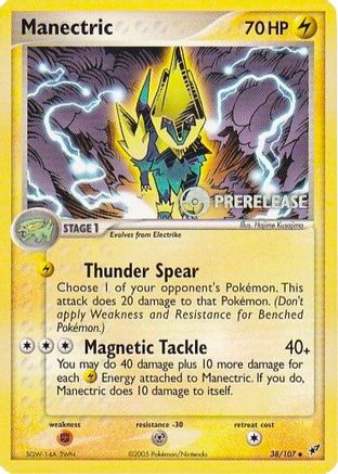 Manectric - 38/107 (Prerelease) - [Nintendo Promos]