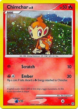 Chimchar - 76/130 (Cosmos Holo) 76 - [Miscellaneous Cards & Products] Holofoil