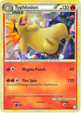 Typhlosion - 32/123 (Cracked Ice Holo) 32 - [Deck Exclusives] Holofoil