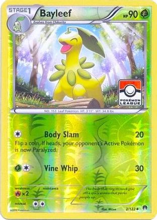 Bayleef - 2/122 (Pokemon League) - [League & Championship Cards] Reverse Holofoil