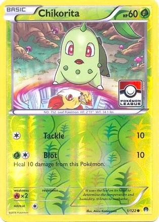 Chikorita - 1/122 (Pokemon League) 1 - [League & Championship Cards] Reverse Holofoil