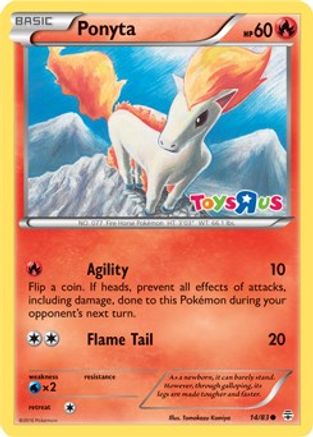 Ponyta (14/83) (Toys R Us Promo) [XY: Generations]