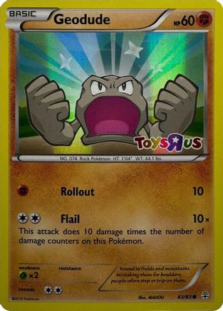 Geodude (43/83) (Promotion Toys R Us) [XY : Générations] 