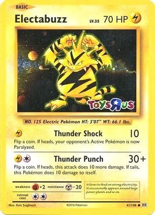 Electabuzz (41/108) (Promotion Toys R Us) [XY : Évolutions] 