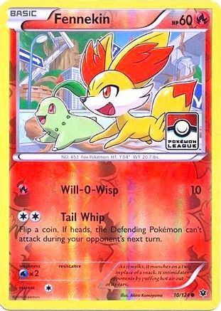 Fennekin - 10/124 (Pokemon League) 10 - [League & Championship Cards] Reverse Holofoil