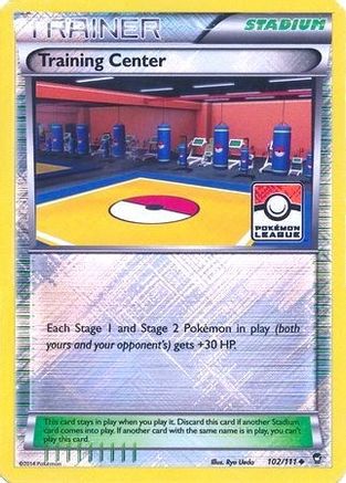 Training Center - 102/111 (Pokemon League) 102 - [League & Championship Cards] Reverse Holofoil