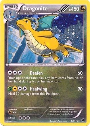 Dragonite (83/116) (Cosmos Holo) (Blister exclusif) [Noir et blanc : Plasma Freeze] 