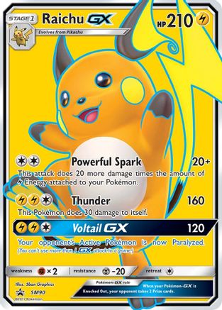 Raichu GX (SM90) [Soleil et Lune : Promos Black Star] 