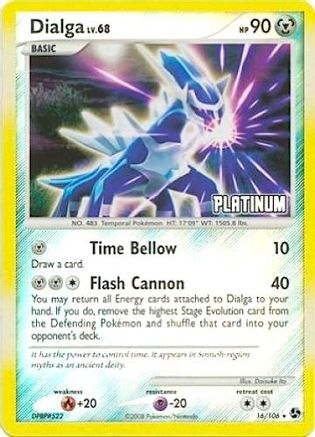 Dialga (16/106) [Burger King Promos: 2009 Collection]