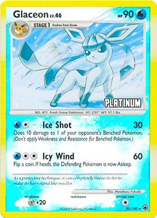 Glaceon (20/100) [Burger King Promos: 2009 Collection]