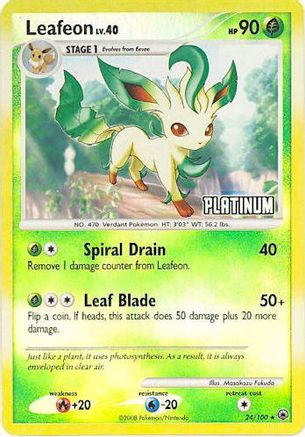 Leafeon (24/100) [Promotions Burger King : Collection 2009] 