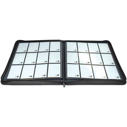 Vivid Black 12-Pocket Zippered PRO-BINDER®