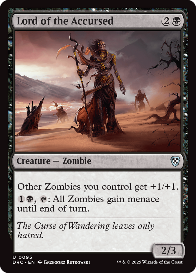 Lord of the Accursed (DRC-095) - [Commander: Aetherdrift]