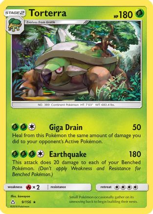 Torterra 9/156 - [SM  Ultra Prism] Holofoil