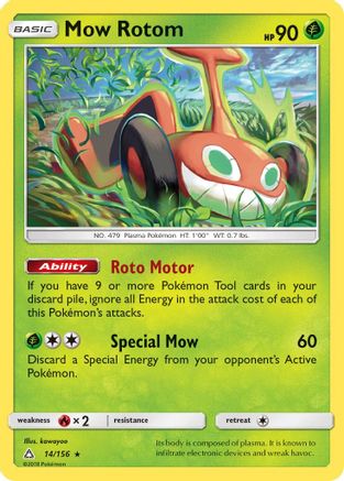 Mow Rotom 14/156 - [SM  Ultra Prism]