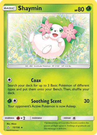 Shaymin (15) 15/156 - [SM  Ultra Prism] Holofoil