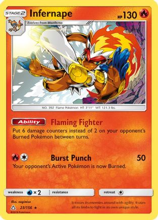 Infernape 23/156 - [SM  Ultra Prism] Holofoil