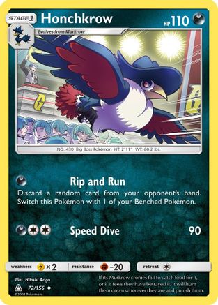 Honchkrow 72/156 - [SM  Ultra Prism]