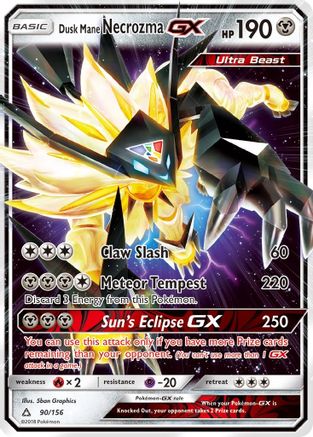 Dusk Mane Necrozma GX (90/156) [Sun & Moon: Ultra Prism]