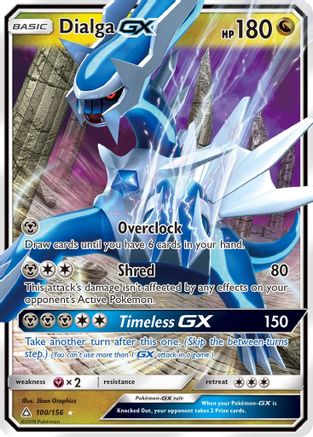 Dialga GX (100/156) [Soleil et Lune : Ultra Prisme] 