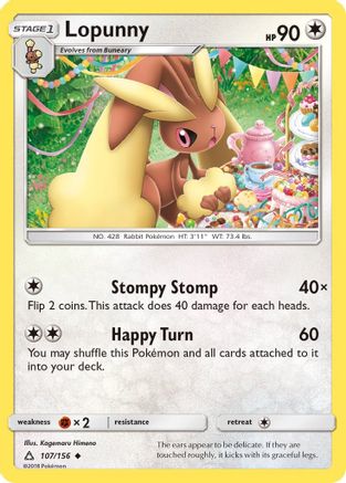 Lopunny (107/156) [Soleil et Lune : Ultra Prisme] 