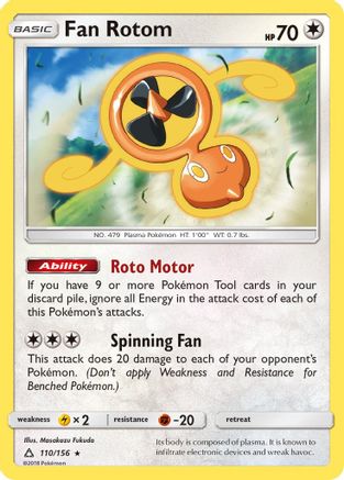 Fan Rotom (110/156) [Soleil et Lune : Ultra Prisme] 