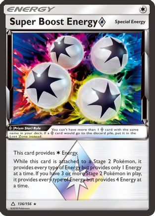 Super Boost Energy (136/156) (Prism Star) [Soleil et Lune : Ultra Prism] 