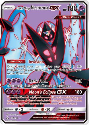 Dawn Wings Necrozma GX (Full Art) 143/156 - [SM  Ultra Prism] Holofoil