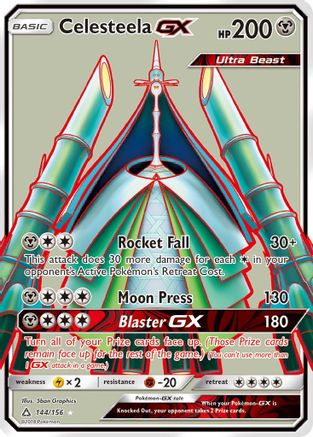 Celesteela GX (Full Art) 144/156 - [SM  Ultra Prism] Holofoil