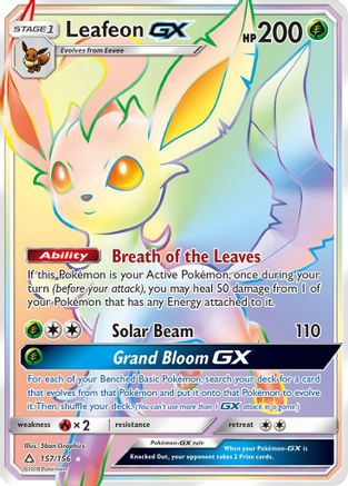 Leafeon GX (157/156) [Soleil et Lune : Ultra Prisme] 