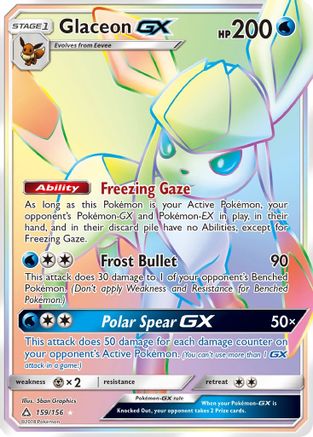 Glaceon GX (159/156) [Soleil et Lune : Ultra Prisme] 