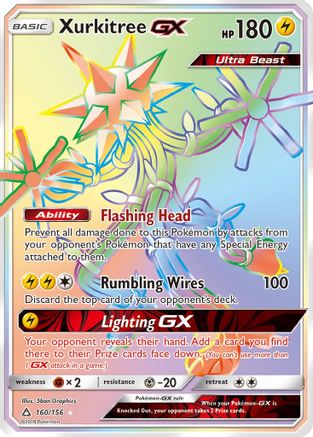 Xurkitree GX (Secret Rare) 160/156 - [SM  Ultra Prism] Holofoil