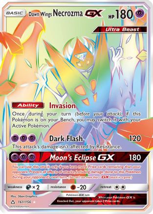 Dawn Wings Necrozma GX (Secret Rare) 161/156 - [SM  Ultra Prism] Holofoil
